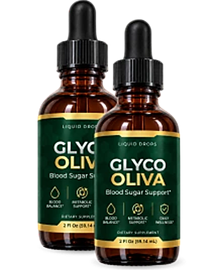 Two bottles of GlycoOliva liquid drops